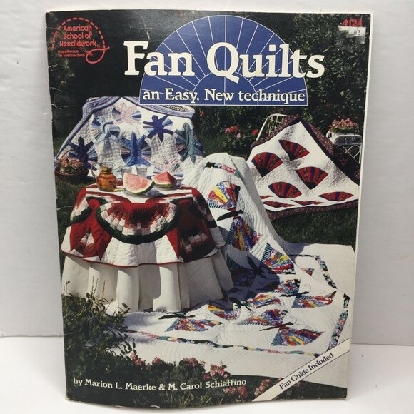 Fan Quilts Easy New Technique No. 4124 9 Patterns Marion Maerke Carol Schiappino - Picture 1 of 10